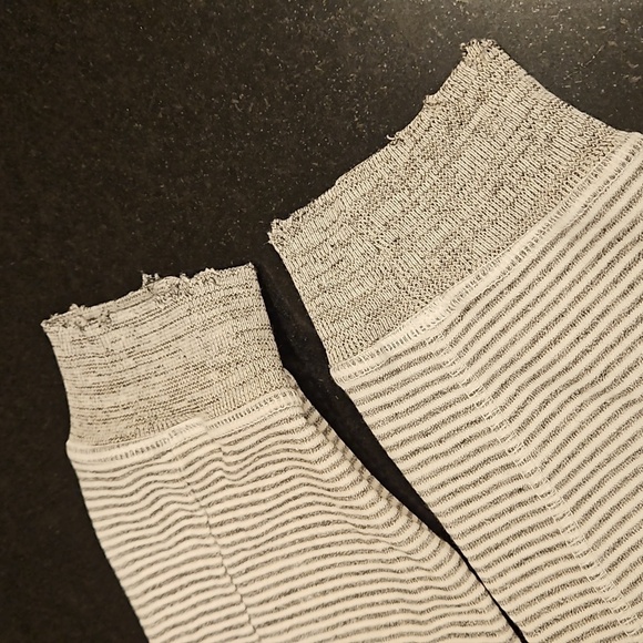 💕THE GREAT💕 The Gym Pant ~ Gray with White Stripes Distressed Size 3 Large NWT - Picture 7 of 15